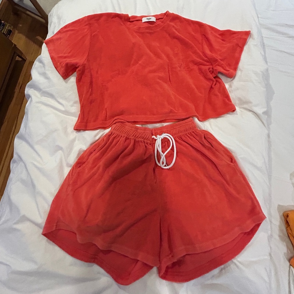 The Frankie Shop Red Lounge Set